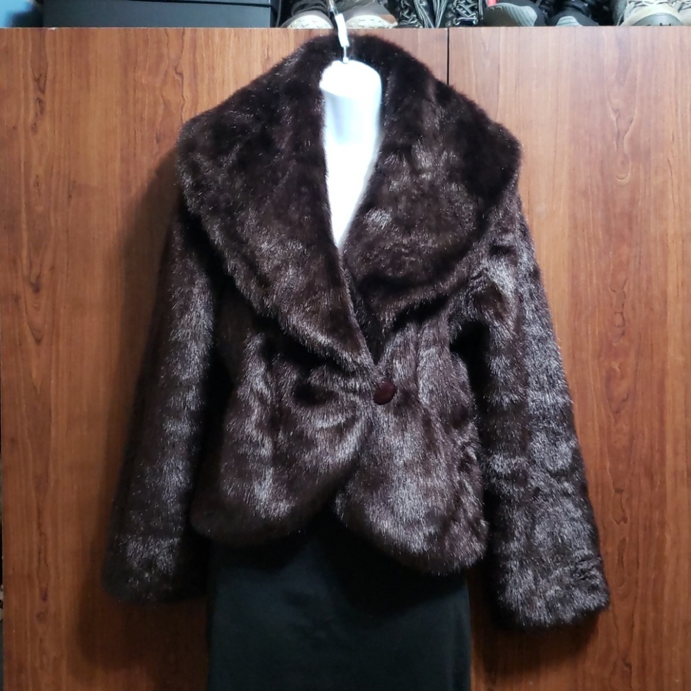 Faux fur coat